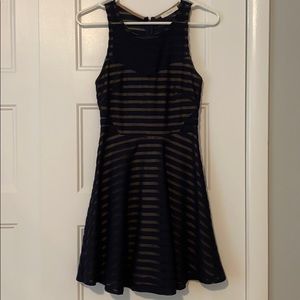 Lush Navy Stripe Dress